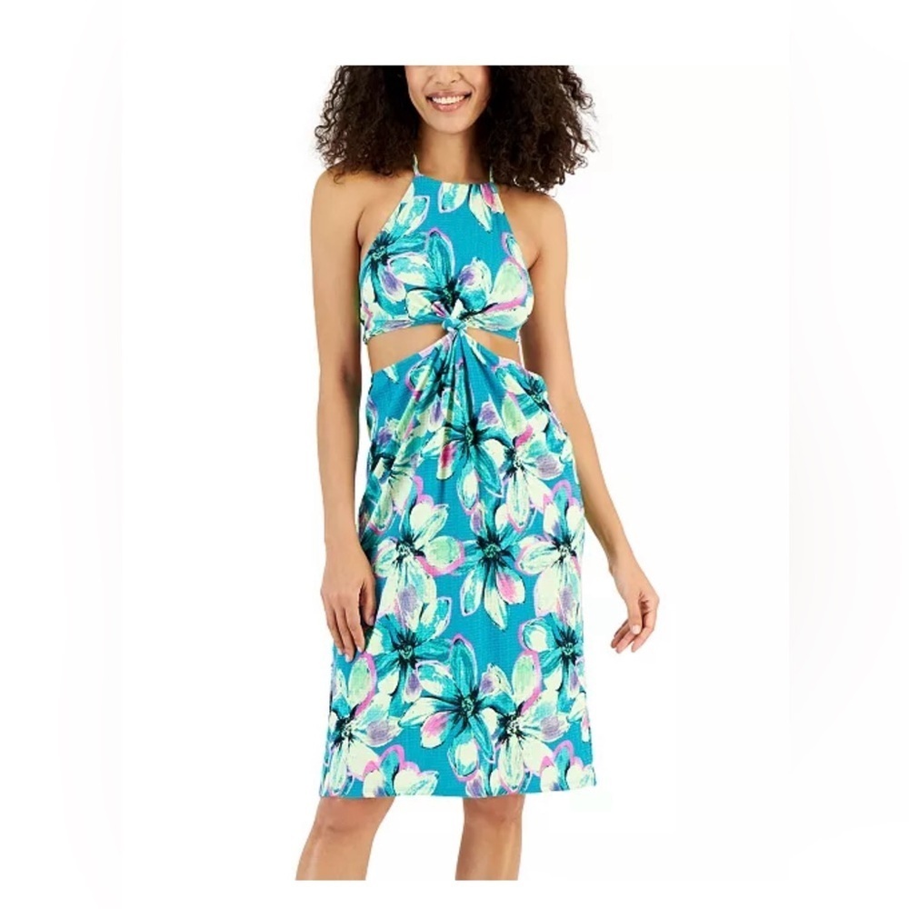NWT Miken
Women's Halter Twist-Front Dress Cover-Up XS